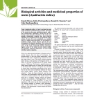 Biological activities and medicinal properties of neem