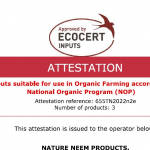Ecocert - NOP (USDA) Attestation